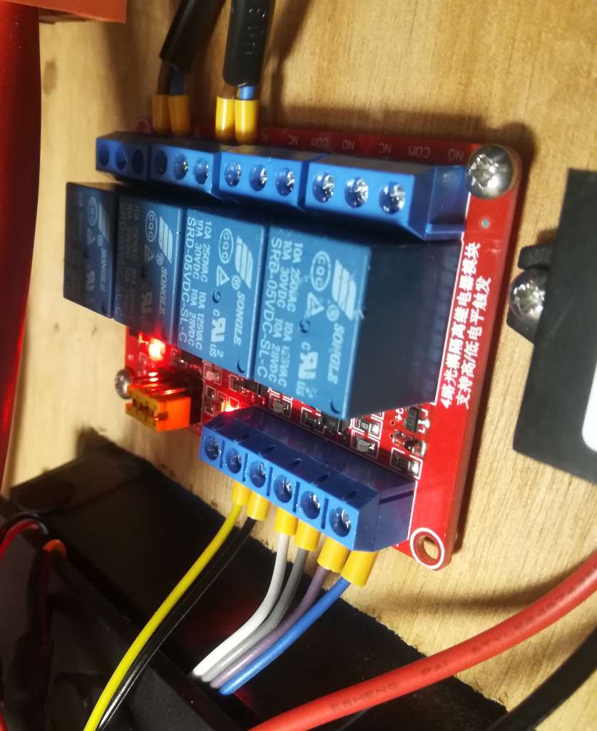 Installing the 4-channel relay module